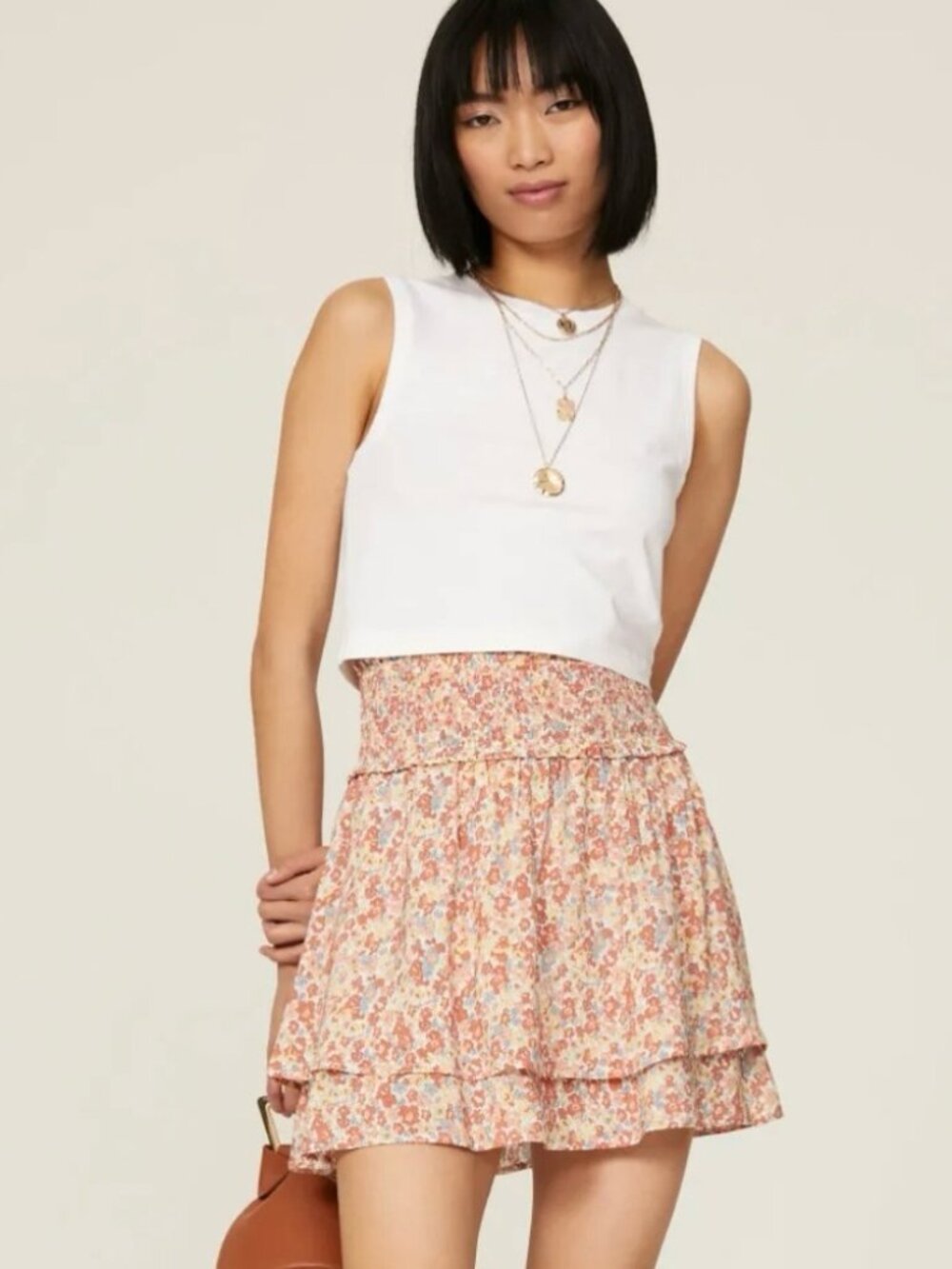 Rails Addison Multi Wildflower Layered Mini Skirt